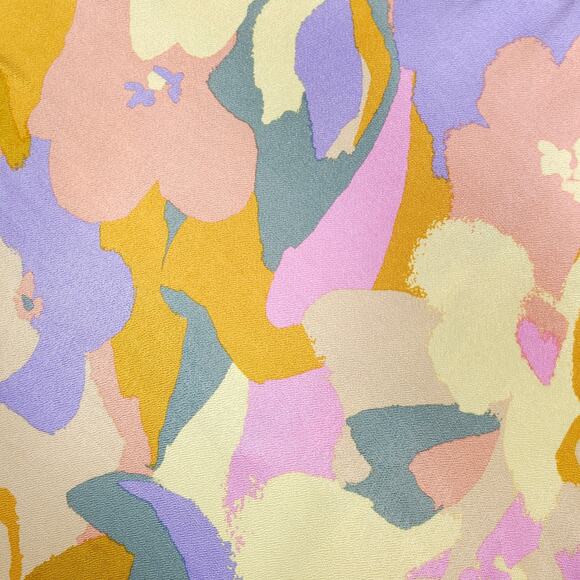 ASTR Dress  Annabeth Sz Med Wedding Guest Butter Yellow Floral Sleeveless Maxi - Picture 5 of 12